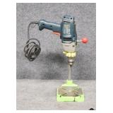 Electric Drill Stand w/ Black & Decker Drill