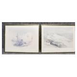 David Roberts Lithographs 2/PC