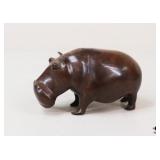 Carved Wood Hippo