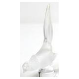 Lalique Crystal Pheasant Figurine - Signed