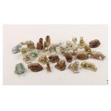 Porcelain Animal Figures / 30 pcs