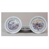 5 Limoges Decorative Numbered Plates