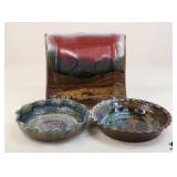 John Shedd Decorative Pottery /3pcs