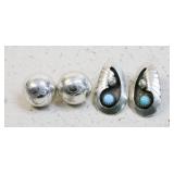 Sterling Earrings / 4 pc