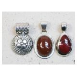 Sterling Pendants / 3 pcs