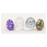 Bohemia/Bohdana Crystal Eggs / 4 pc
