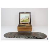 RARE Antique Kaliope Machine w/14 Music Discs