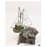 Metal Tug Boat Decoration