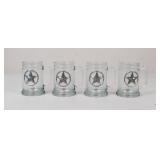 Texas Star Beer Mugs / 4 Pc