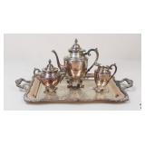 WM Rogers Silver Plate Tea/Coffee Set / 4pc