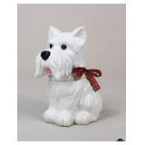 Ceramic Scottie / Westie Dog Cookie Jar