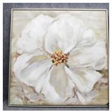 Enhanced Floral Print on Canvas