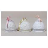 Lladro Ceramic Bells / 3 pcs