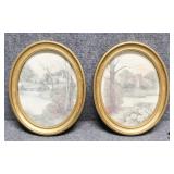 Vintage Homco Prints by F.Massa 2/PC