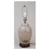 Painted Glass & Resin Lamp