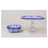 Lisbon Bowl & Cake Stand / 2 Pc