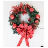 Lighted Christmas Wreath