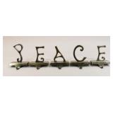 5 Pottery Barn "PEACE" Stocking Holders
