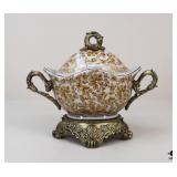 Porcelain Tureen On Stand