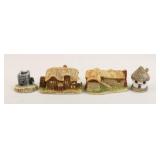 David Winter Cottages Collectible Figures/ 4pc