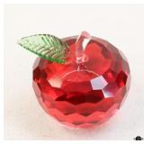Simon & Designs Art Glass Apple Paperweight