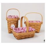 Horizon of Hope+ Longaberger Baskets / 3 Pc