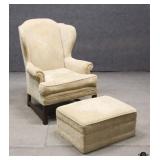 Wingback Chair & Ottoman