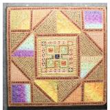 Indian Patchwork Stretched Wall Hanging