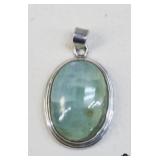 Sterling Silver Pendant w/ Stone
