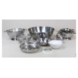 Metal Mixing Bowl & Strainers +