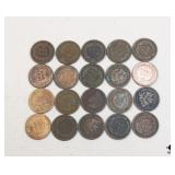 Indian Head Pennies 20pc