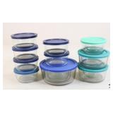 Pyrex, Anchor Hocking Glass Storage Bowls 16 Pc