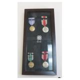 Military Medals In Shadow Box