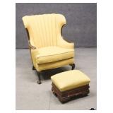 Antique Chair & Ottoman