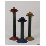 Milano Series Metal Candle Stands / 3 Pc
