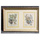 Hand colored Etching 1930