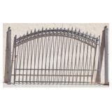 Wrought Iron Driveway Gate & Pillars