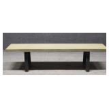 Very Wide Wood Bench