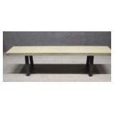 Very Wide Wood Bench