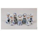 Jasco Blue & White Bell Ornaments / 7 Pc