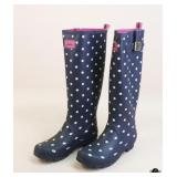 Sz 8M Joules "Welly" Print Rain Boots