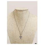 Necklace w/ Sterling Silver Cross Pendant