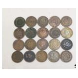 Indian Head Pennies 20pc