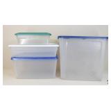 Sterlite Storage Containers / 4 Pc
