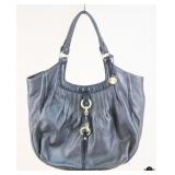 Brahmin Leather Purse w/Croc Embossed Straps