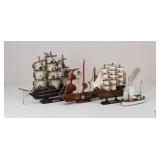 Ship Figurines / 4 Pc