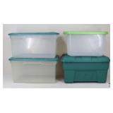 Sterlite Storage Containers / 4 Pc