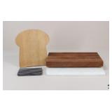 Stone & Wood Cutting Boards / 4 pc