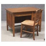 Vintage Oak Desk & Chair