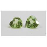 Peridot Loose Gemstone/ 2 pc